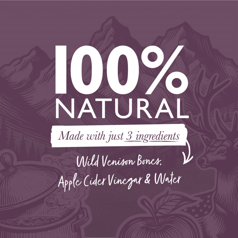 Eden Wild Venison Bone Broth for Cats & Dogs 500ml