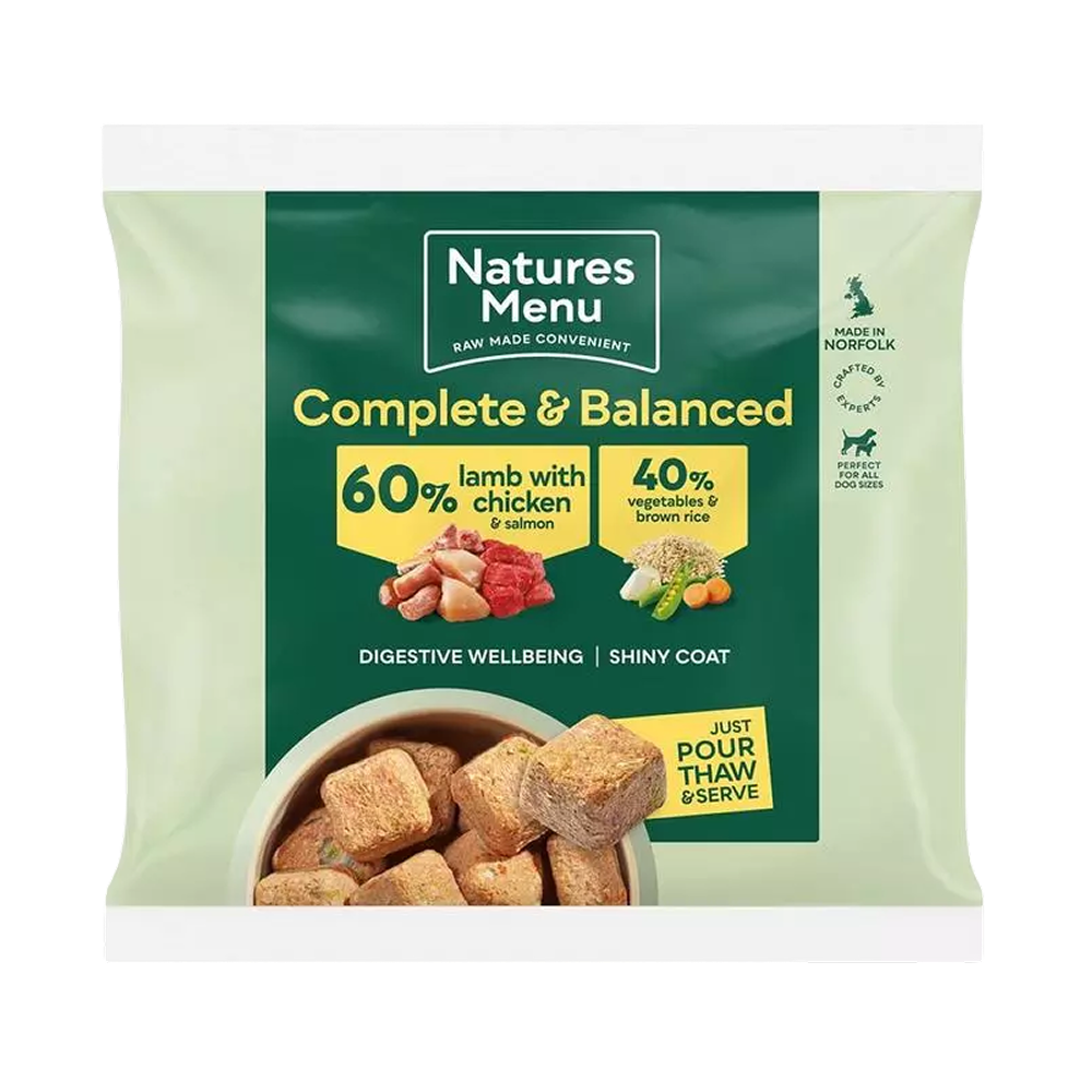 Natures Menu 60/40 Lamb & Chicken Nuggets 1kg