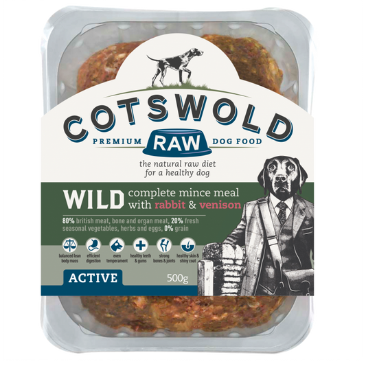 Cotswold Raw 80/20 Adult Working Active Wild - Rabbit and Venison
