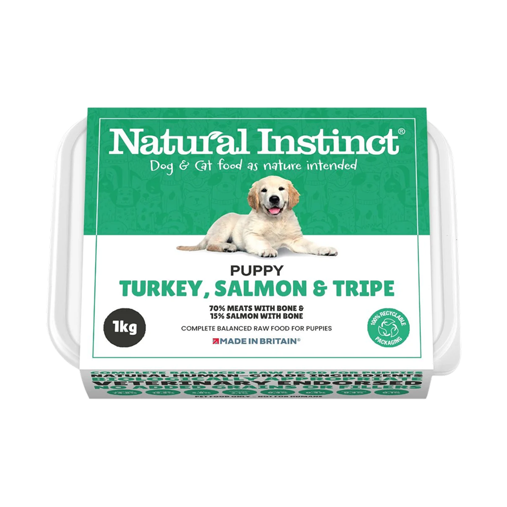 Natural Instinct Puppy Turkey, Salmon & Tripe
