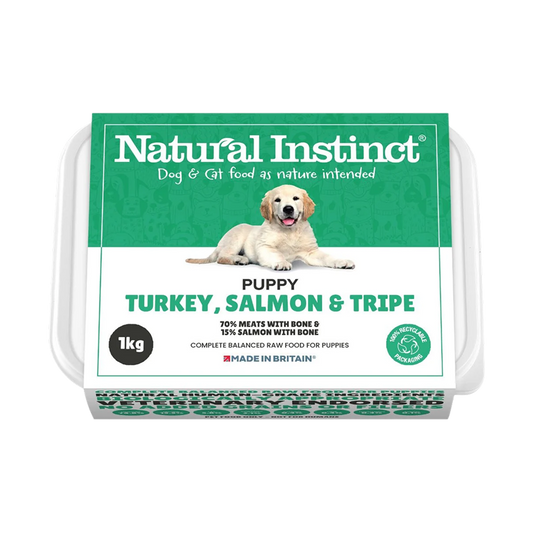 Natural Instinct Puppy Turkey, Salmon & Tripe