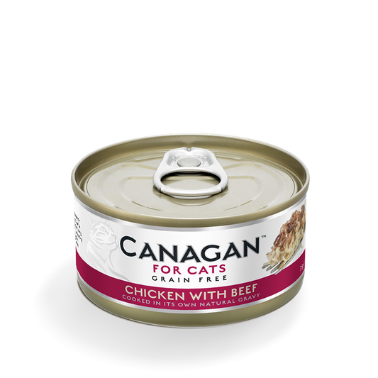 Canagan Wet Cat Food Can Chicken & Beef 75g
