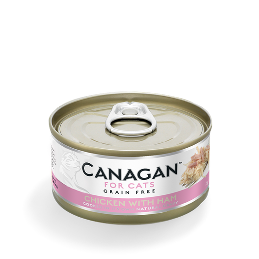 Canagan Wet Cat Food Can Chicken & Ham 75g