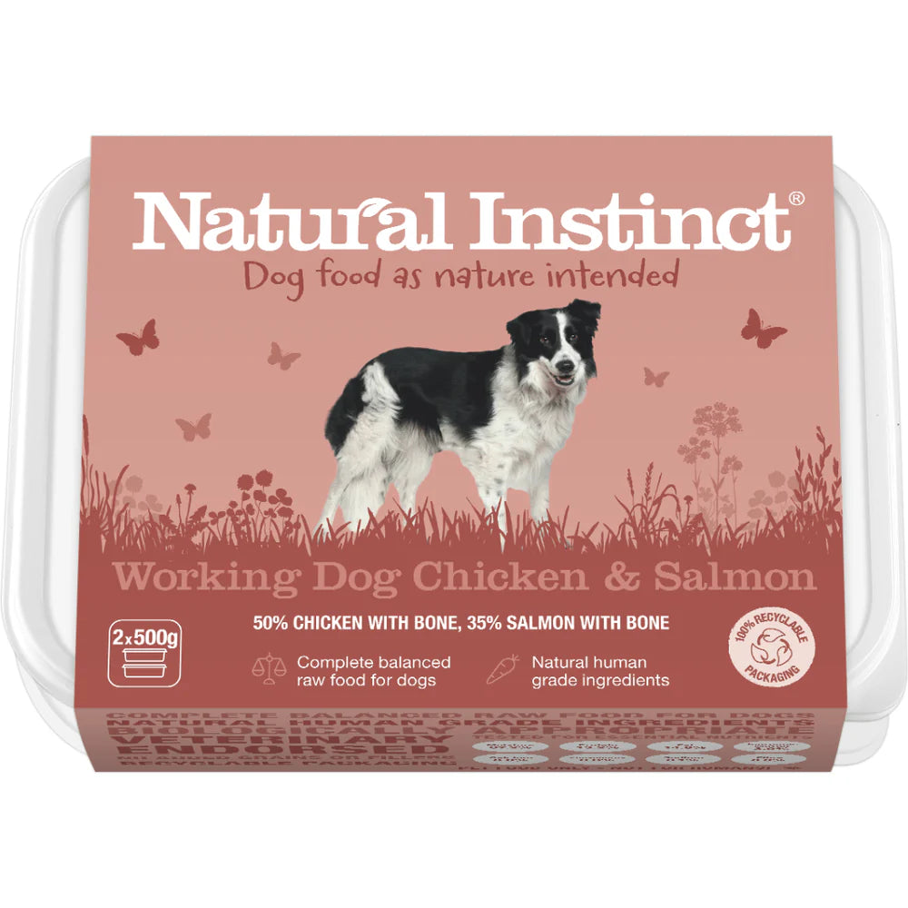 Natural Instinct Working Dog Wet Food - Chicken & Salmon