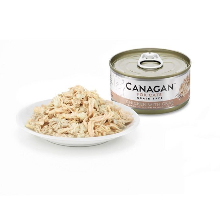 Canagan Wet Cat Food Can Chicken & Crab 75g