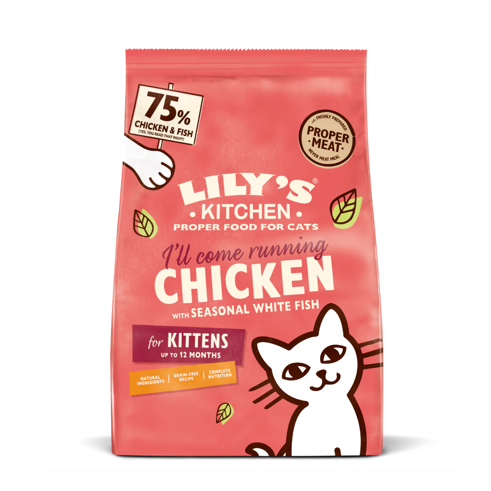 Lily's Kitchen Dry Cat Food Kitten Chicken & White Fish 800g