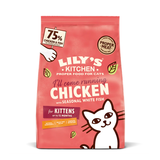 Lily's Kitchen Dry Cat Food Kitten Chicken & White Fish 800g