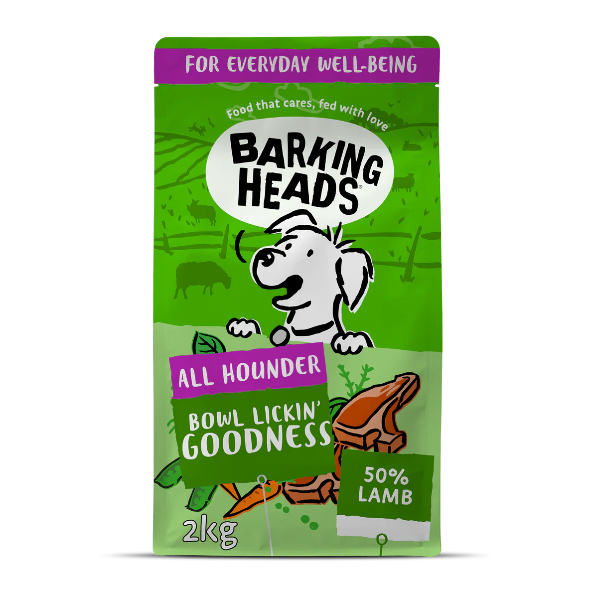 Barking Heads Bowl Lickin' Goodness Lamb Dry Dog Food - All Hounder