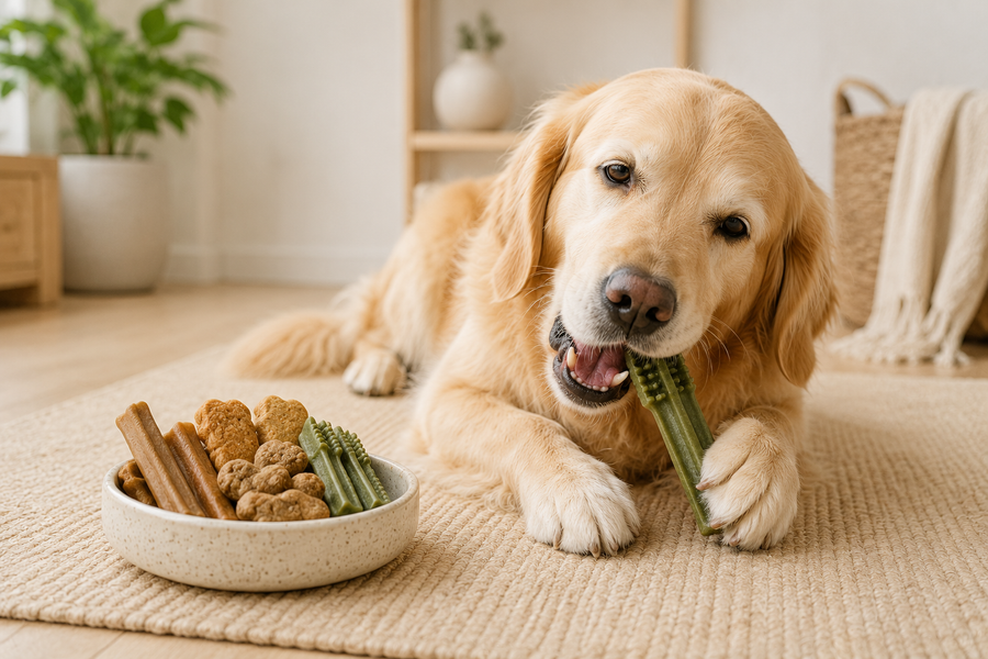 Dog treats and dental care